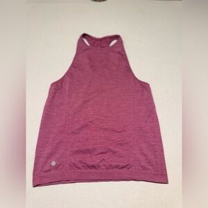 Athleta Momentum Seamless Perforated Maroon Racerback Tank Top